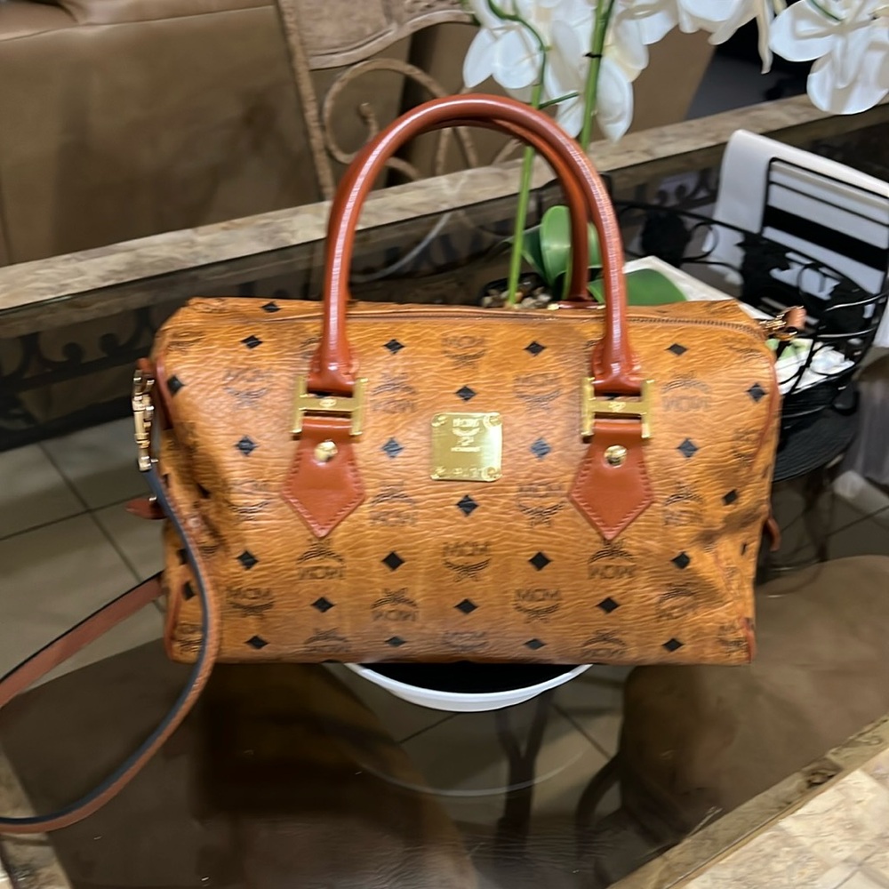 MCM Boston bag authentic large size